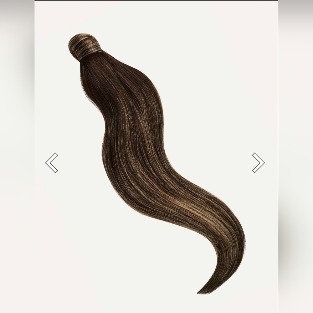 LUXY HAIR Dark Brown Balayage Ponytail Hair Extension